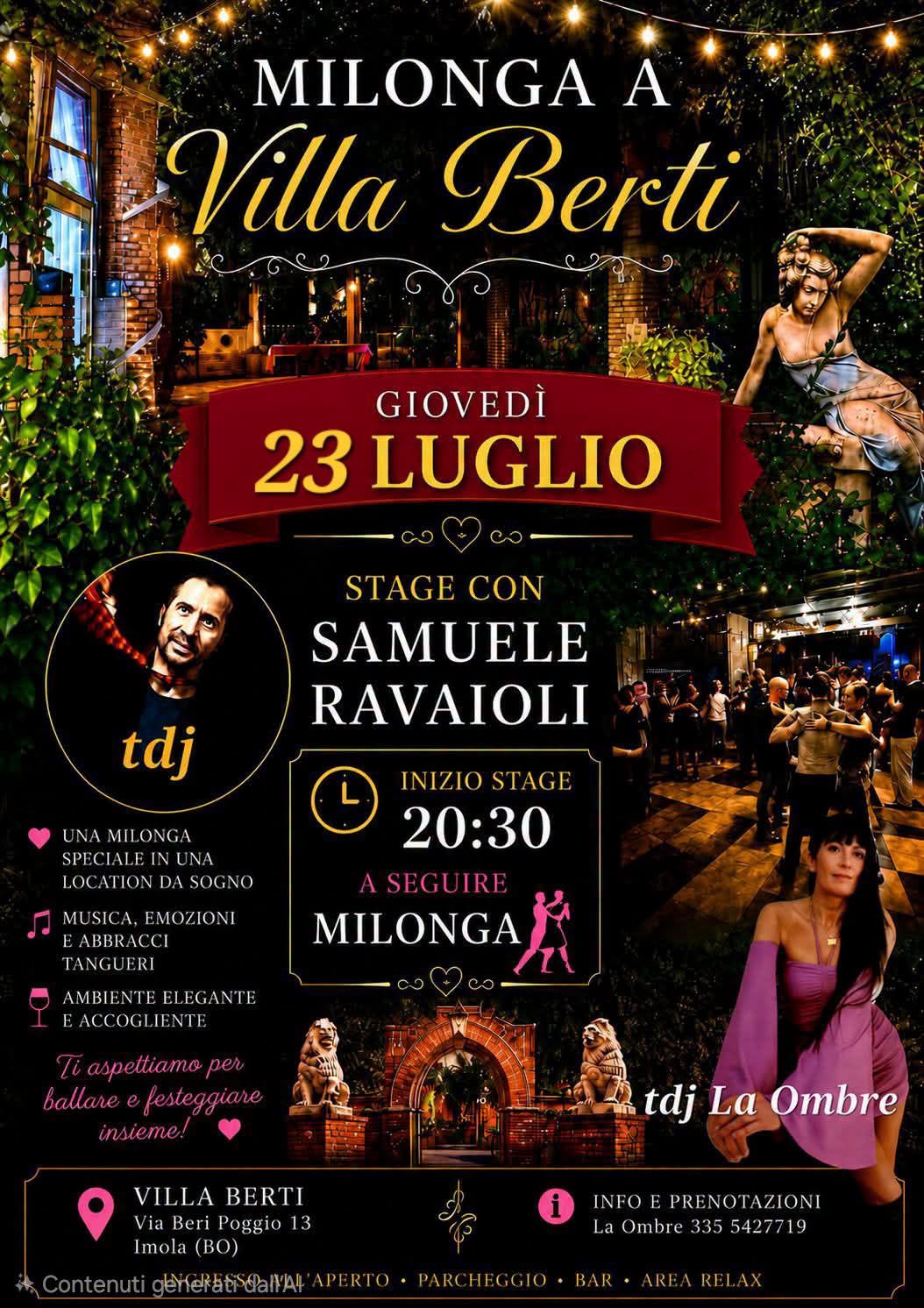 MILONGA A VILLA BERTI STAGE DI SAMUELE RAVAIOLI TDJ LA OMBRE