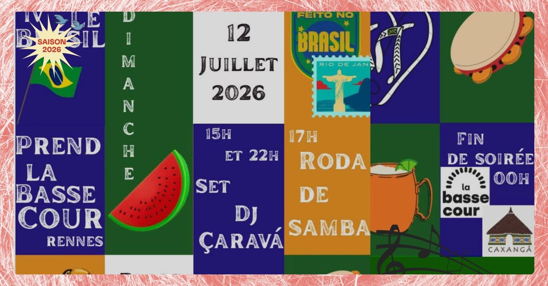 Le Brésil prend La Basse Cour #4 Concerts & Scène Ouverte La Basse Cour