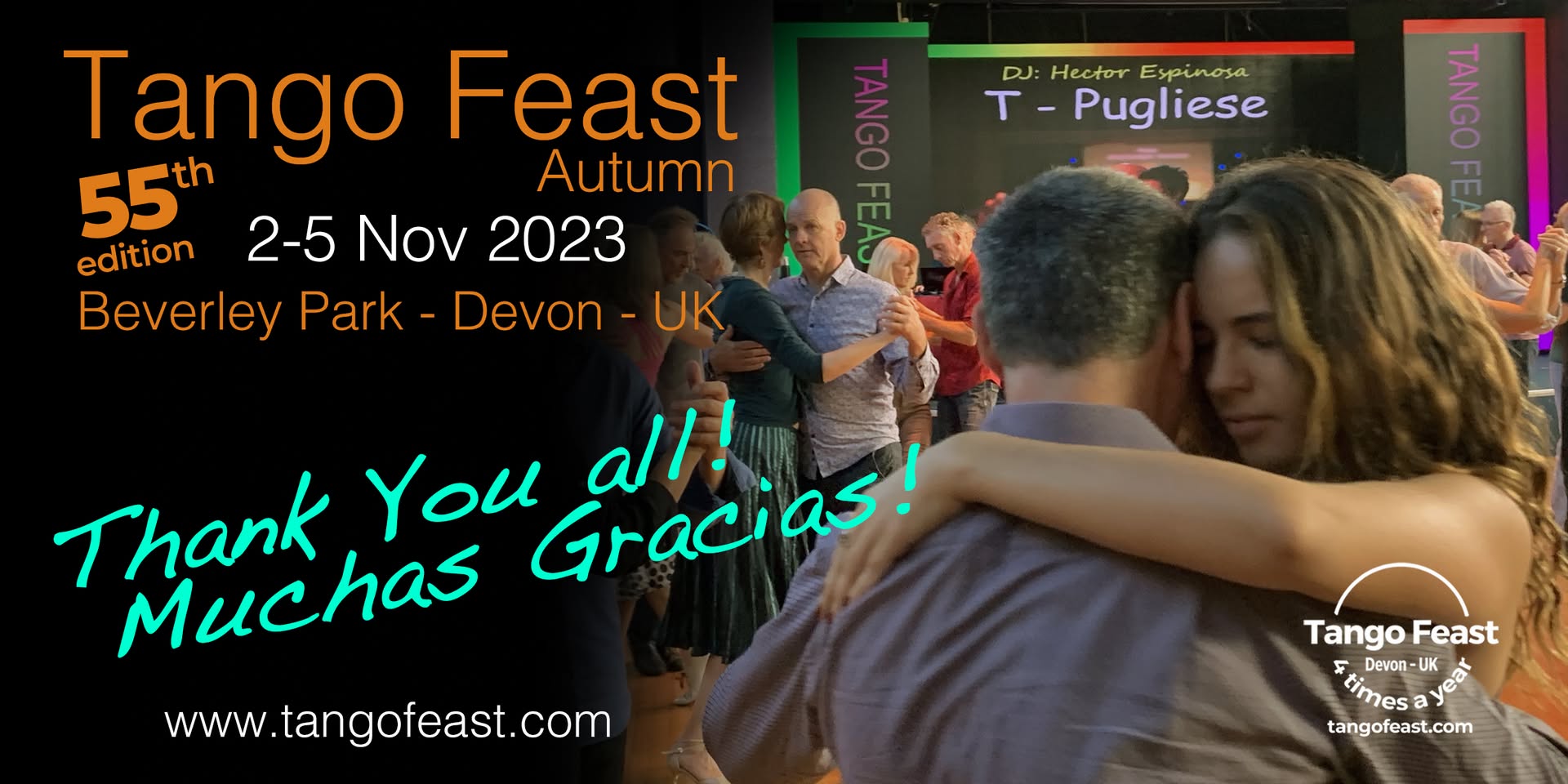 Tango Feast Autumn 2-5 November 2023 Devon England