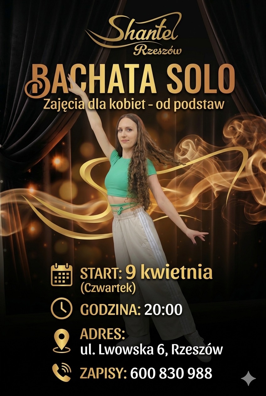 BACHATA SOLO - nowy kurs tańca dla Kobiet od podstaw Rzeszów