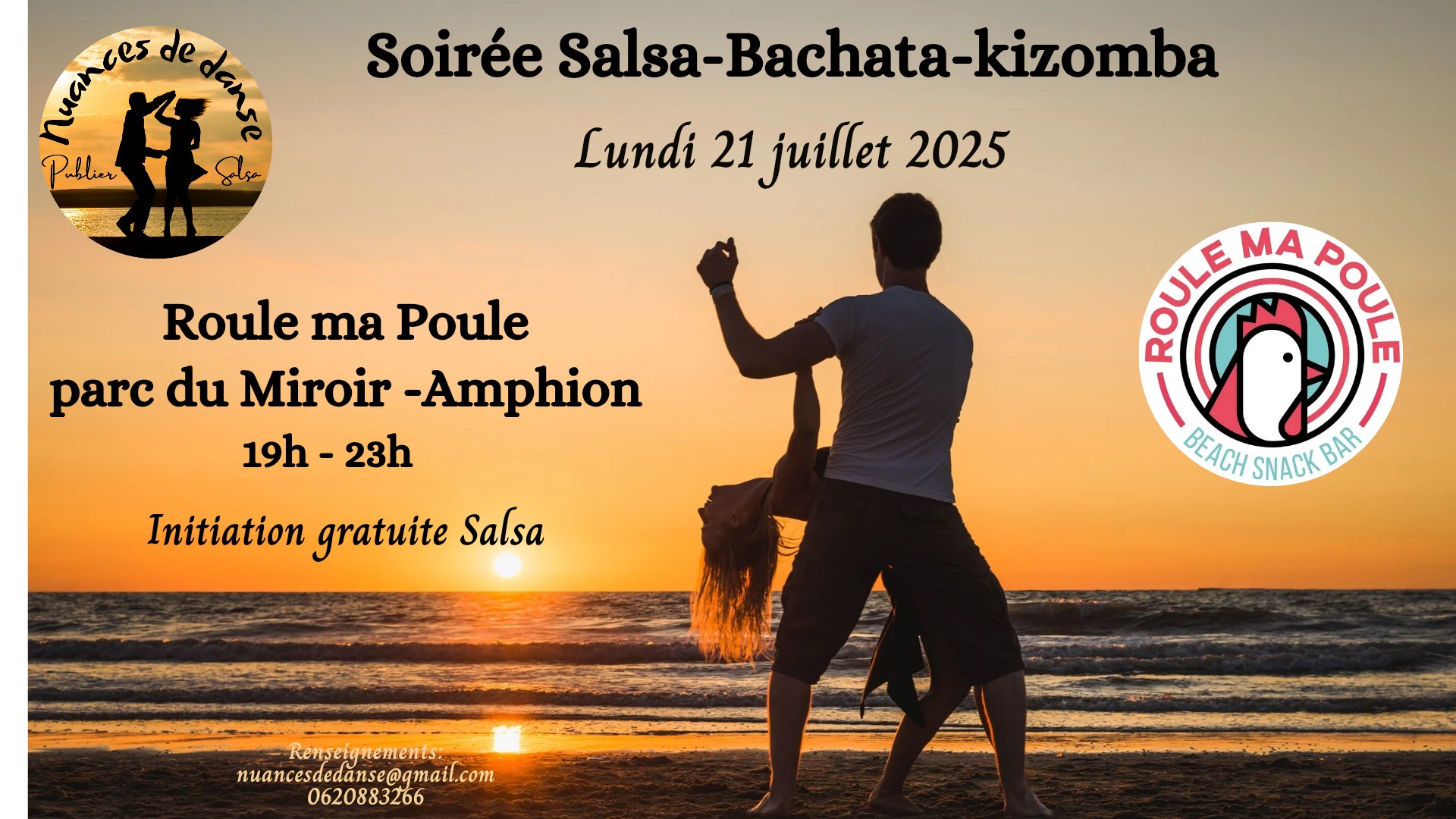 Soirée Salsa Bachata kizomba et initiation Salsa