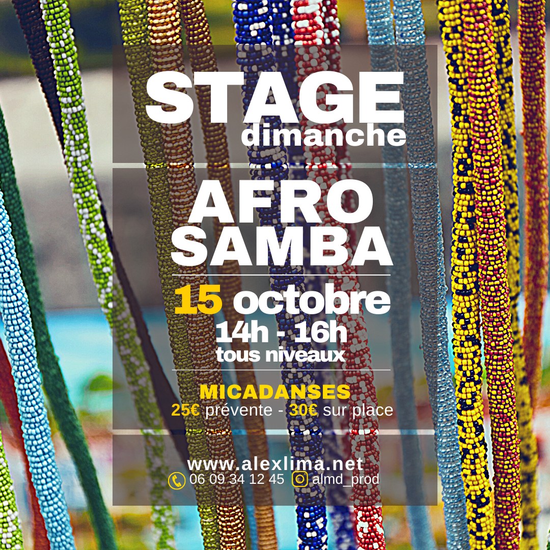 15 10 : Stage d'Afro Samba avec ALMD School
