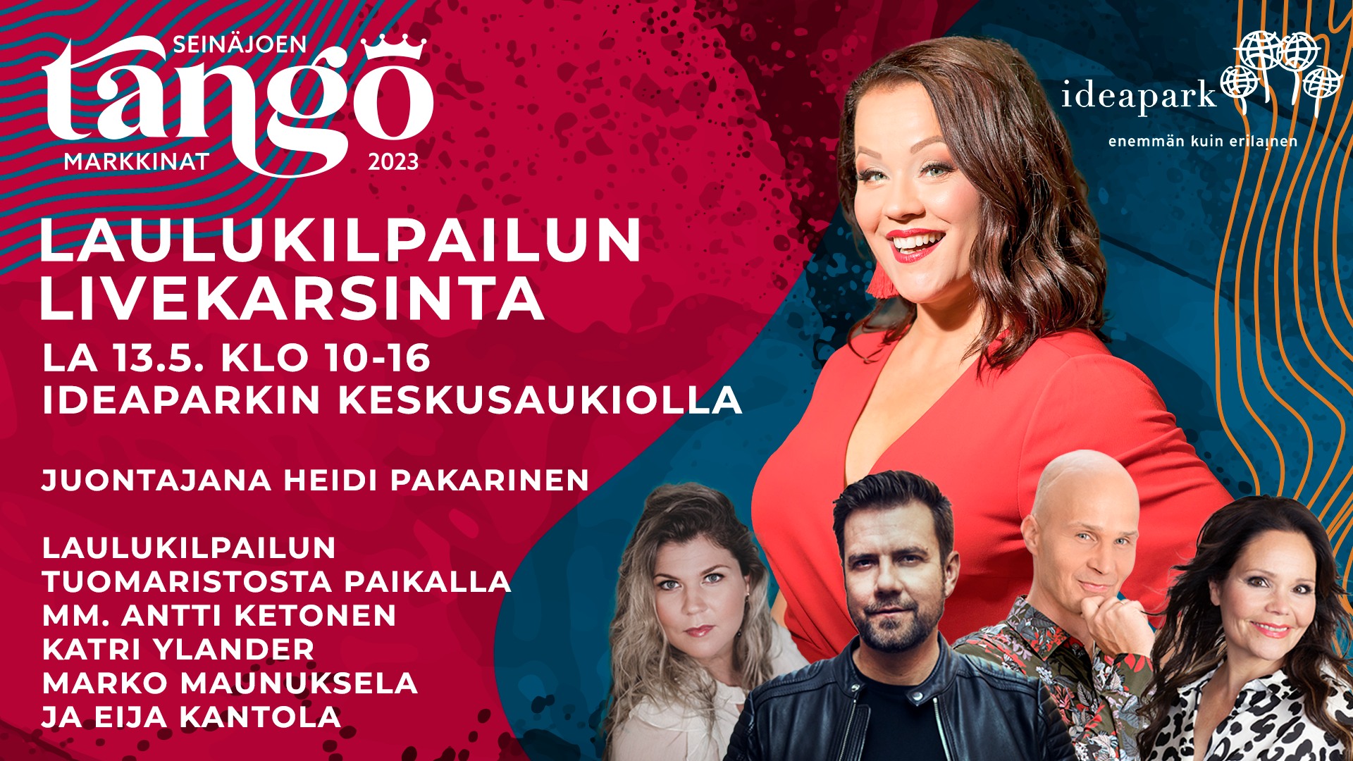 Seinäjoen Tangomarkkinoiden laulukilpailun livekarsinta Ideaparkissa