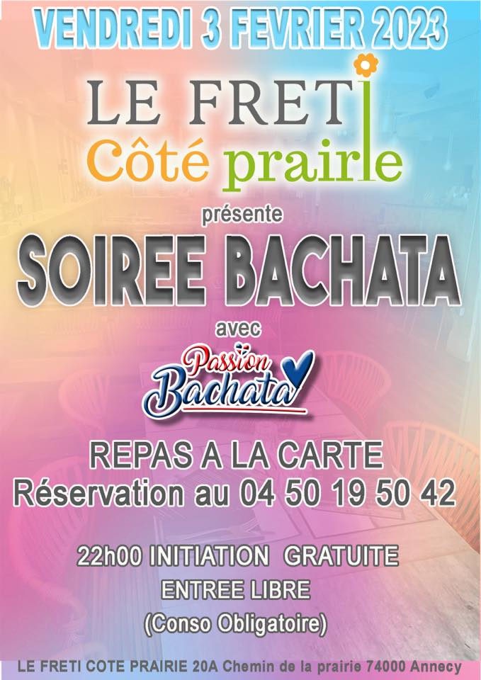 SOIRÉE BACHATA - LE FRETI CÔTÉ PRAIRIE