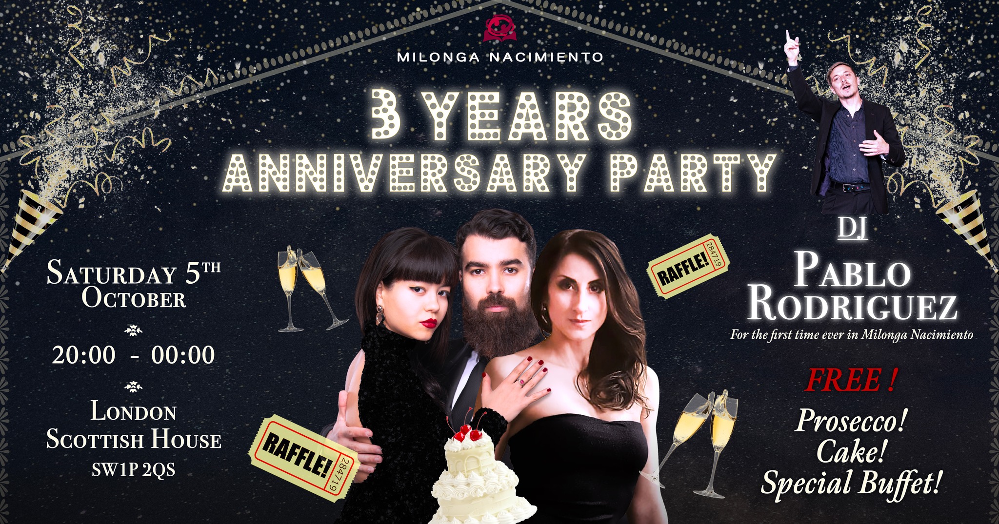Milonga Nacimiento - 3 YEARS ANNIVERSARY PARTYπ₯ππΎ - DJ Pablo Rodriguez