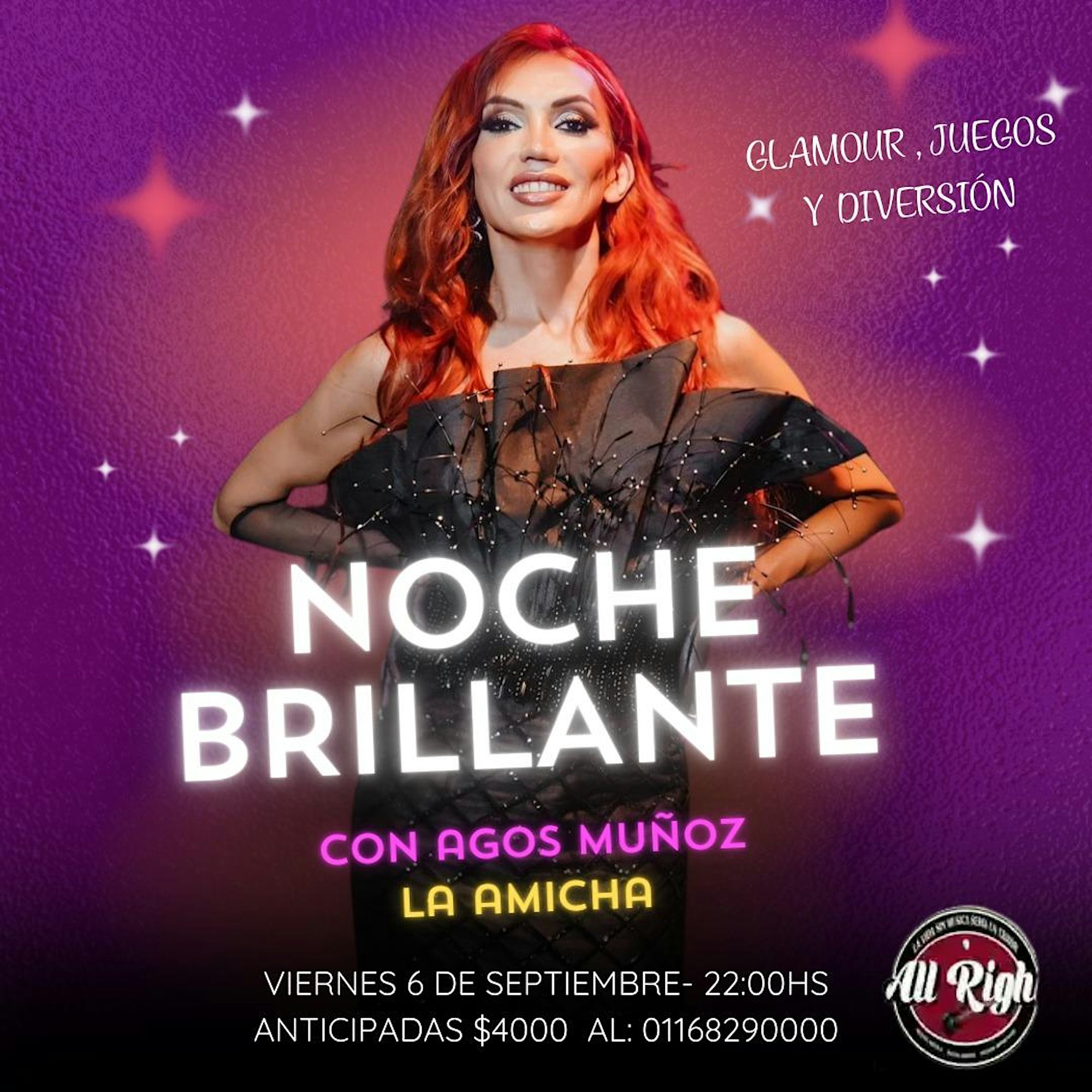 Noche Brillante con Agos - La Amicha