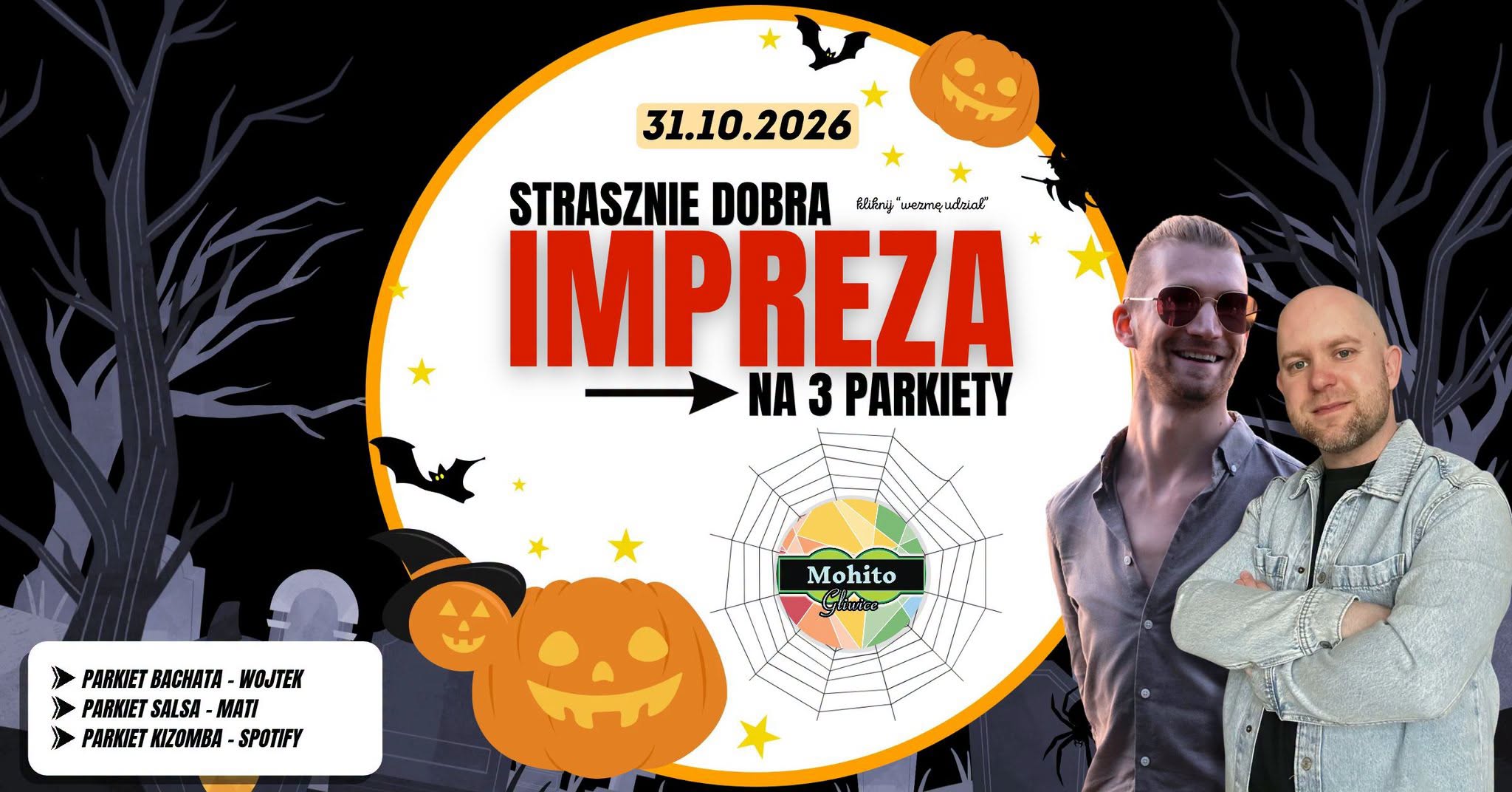 STRASZNIE DOBRA IMPREZA - BACHATA SALSA KIZOMBA - Oficjalne Gliwickie Halloween