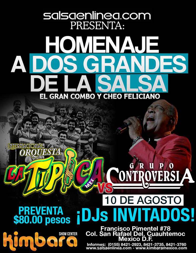 Homenaje a Dos Grandes de la Salsa, Gran Social en el Kimbara!
