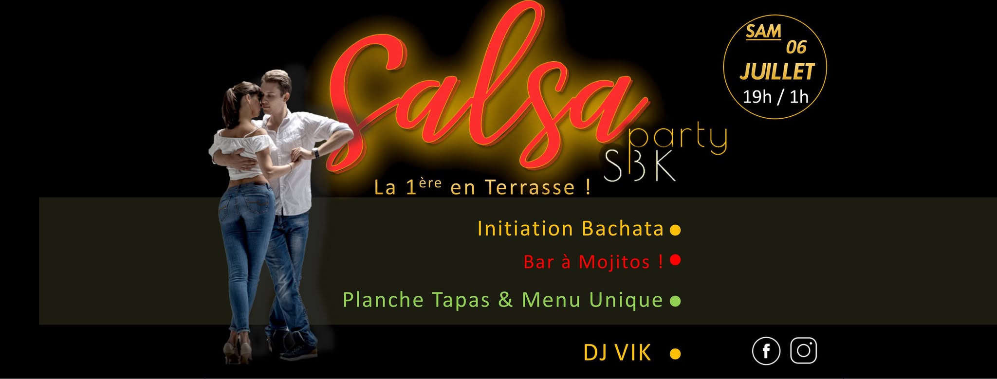 En terrasse : SBK Party, Initiation Bachata & Bar à Mojito Géant