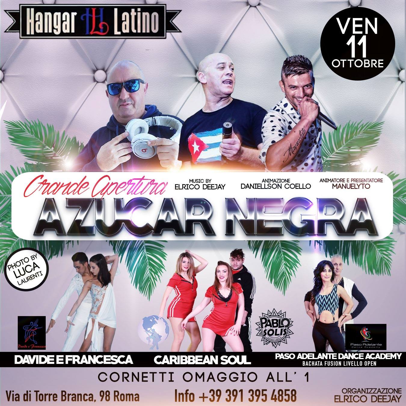 Venerdì' 11 Ottobre - Azucar Negra - Il Venerdì' Salsero Novita'