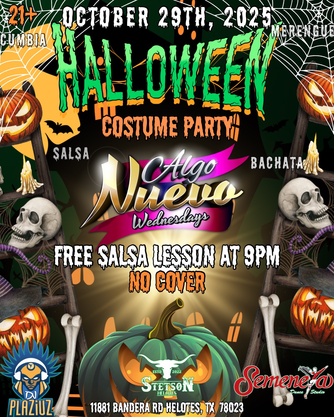 ALGO NUEVO Wednesday - Halloween Party