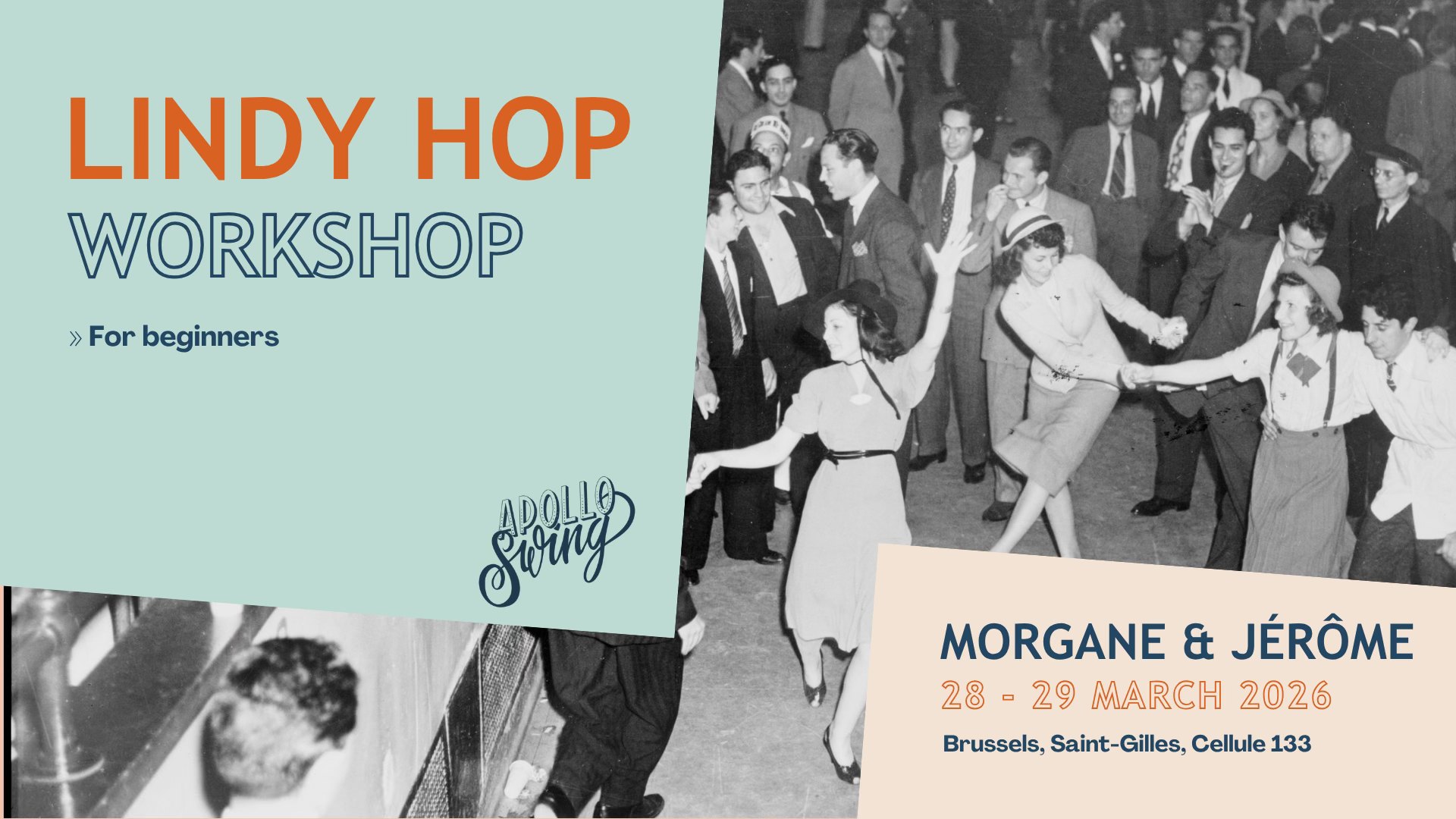 Lindy Hop intensive for beginner with Morgane & Jérôme - Apollo Swing