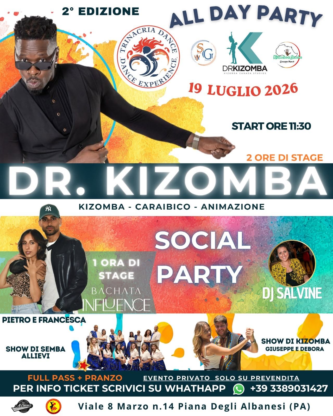 🇦🇴 ALL DAY PARTY 🔥 2° Edizione ( DR.KIZOMBA) 🇮🇹
