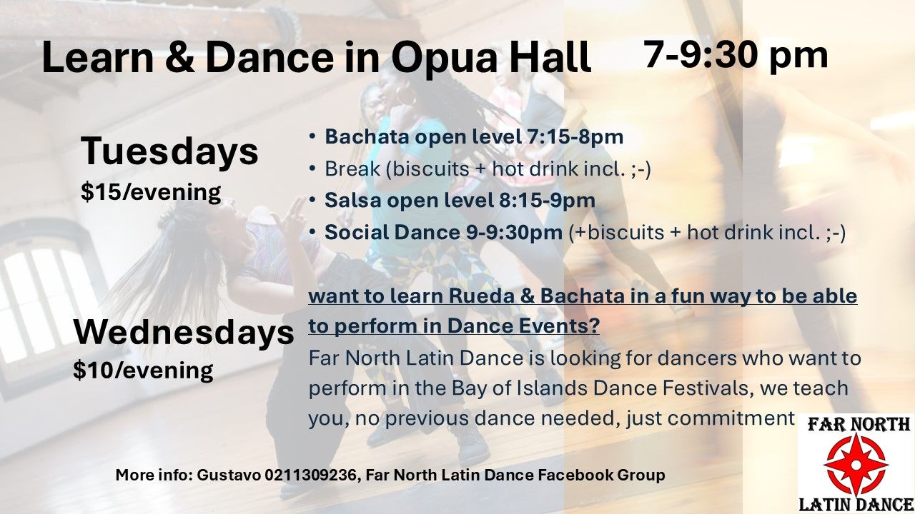 Learn to dance in Opua Community Hall