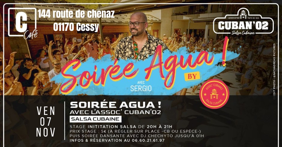 soirée Agua 100% salsa