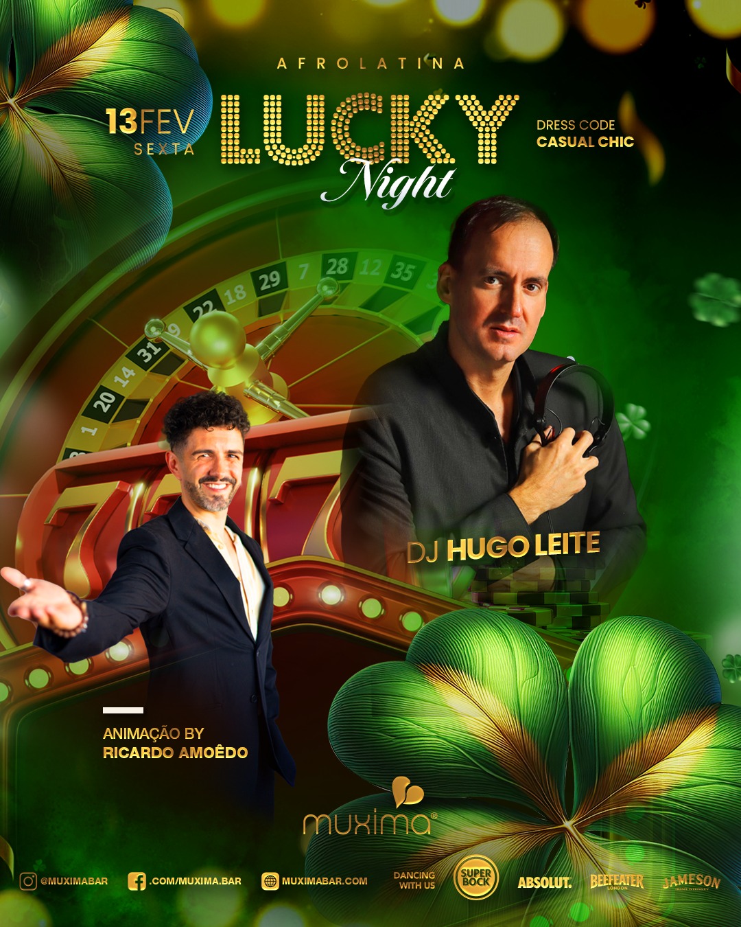 SEXTA 13 FEV ✨LUCKY NIGHT ✨
