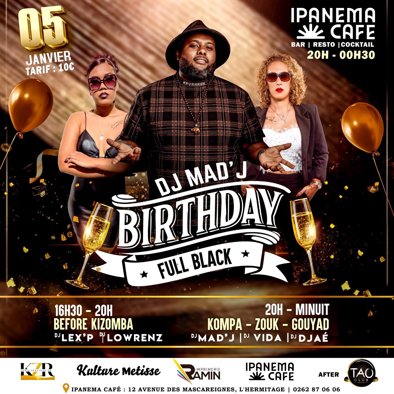 ☀️Dj Mad'J Birthday☀️ FULLLLLLL BLACK ‼️