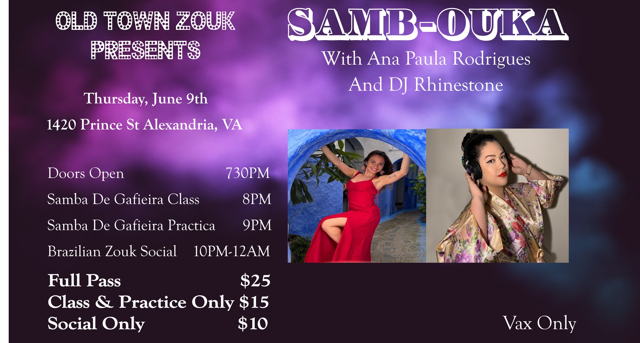 Samb-ouka! (Samba & Zouk Night)