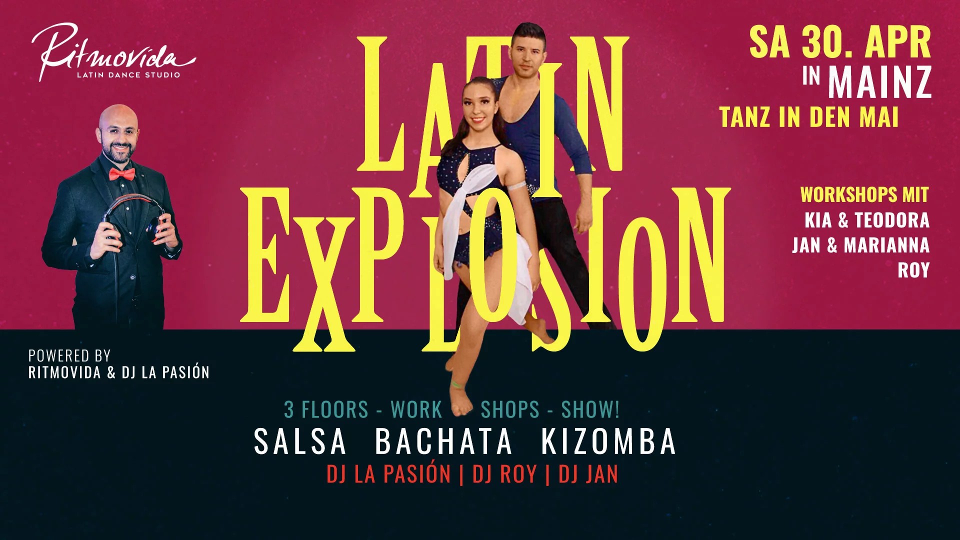 ❥ Latin Explosion ❥ Sa. 30. APR ❥ 3 Floors