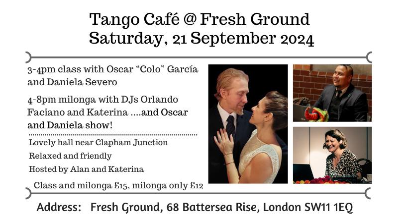 Tango Café - milonga and class with Oscar and Daniela