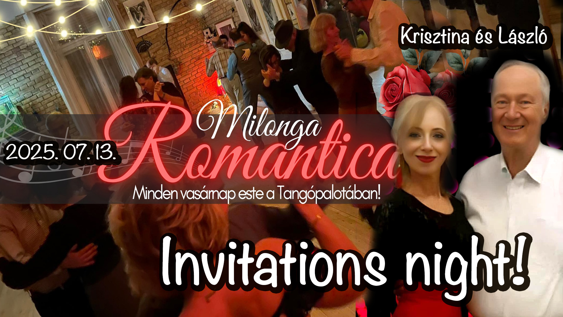 ❣️Invitations... Krisztina és László - Romantica milonga