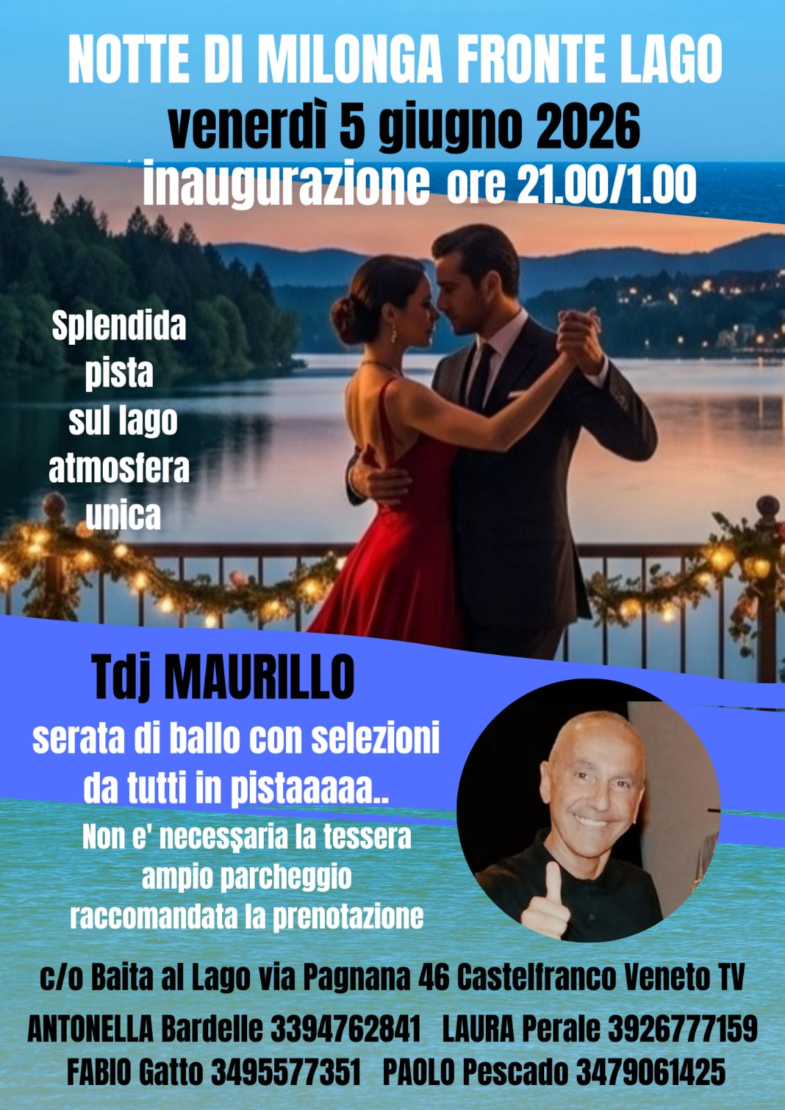 Notte di Milonga Fronte Lago - Tdj Maurillo