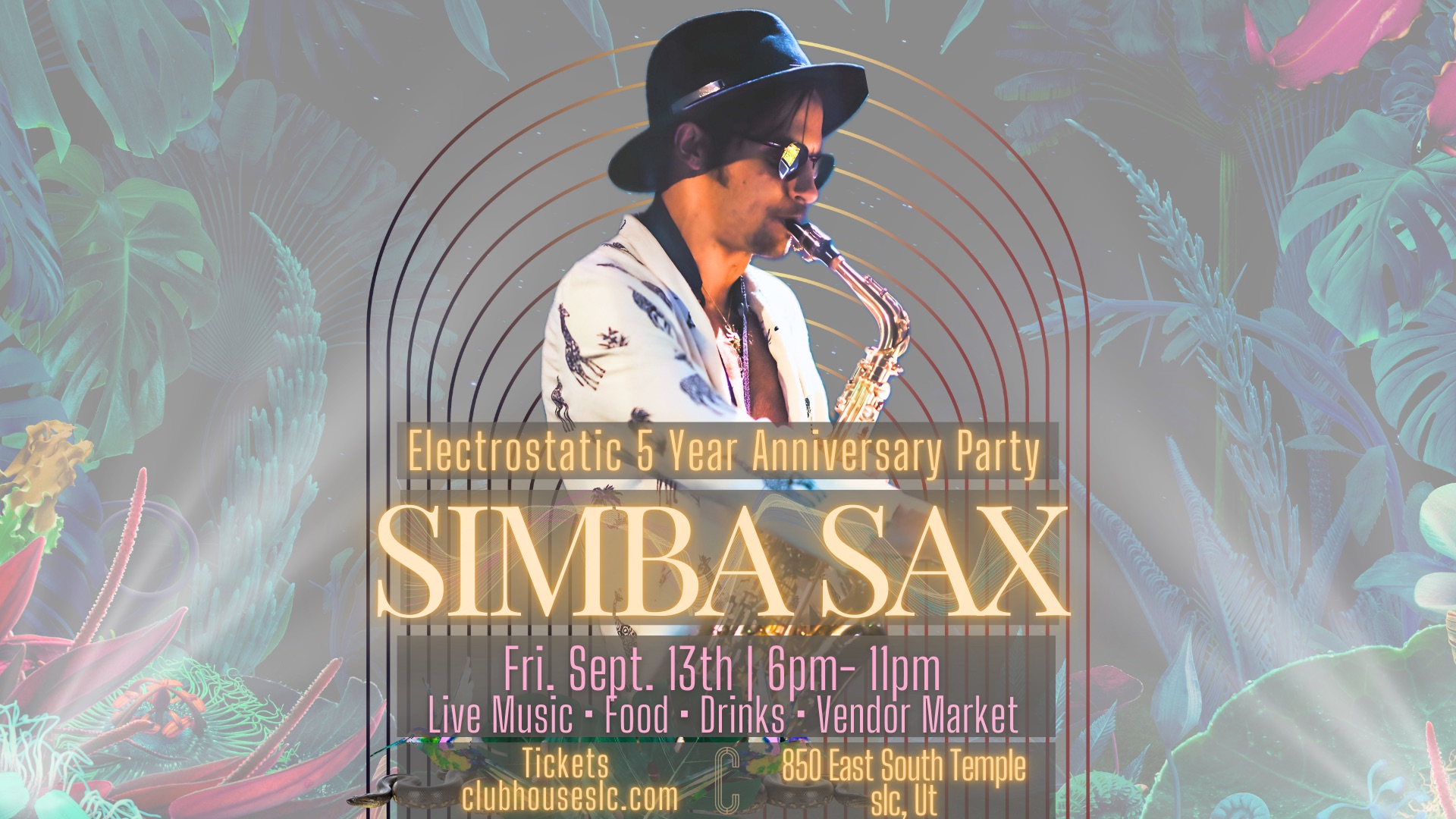 Electrostatic 5 Year Anniversary Dance Party ft. SIMBA SAX & Mavi Blu