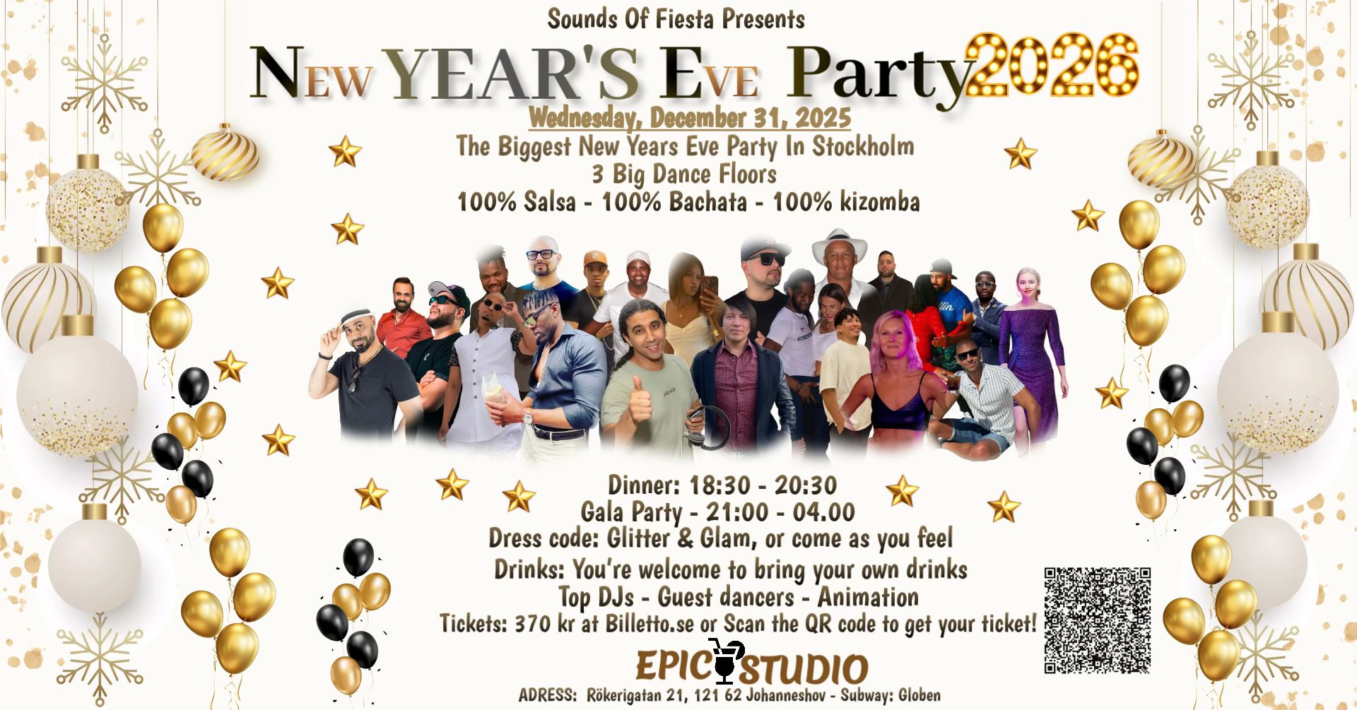 New Year’s Eve Party 2026 - Goodbye 2025 - Stockholm