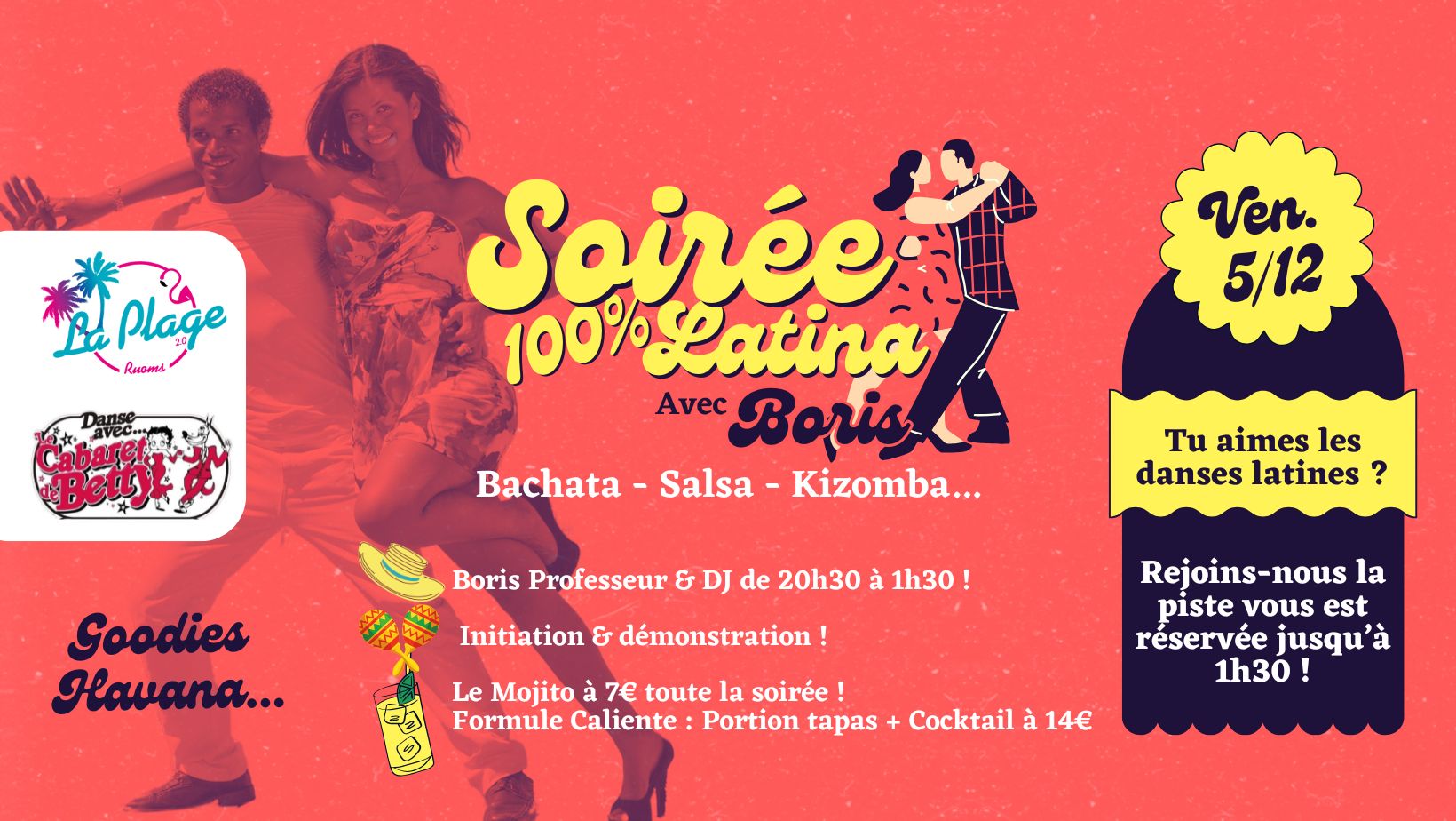 Les Vendredis 100% Latina avec le Cabaret de Betty 🌞💃