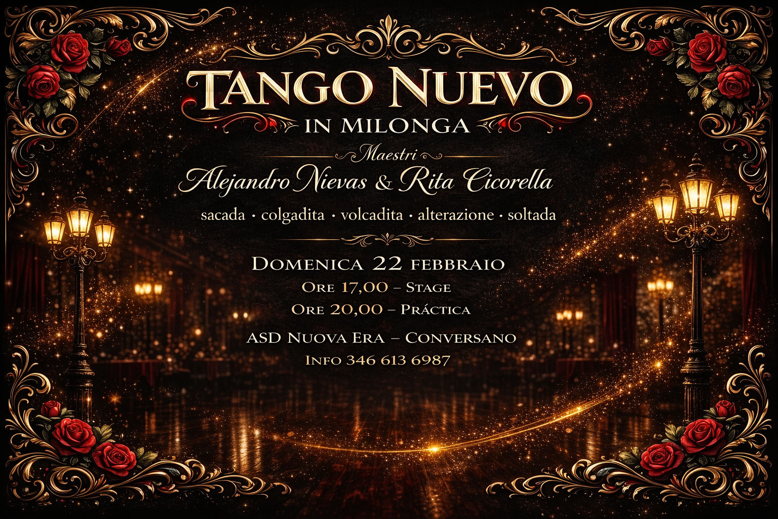 TANGO NUEVO IN MILONGA - STAGE + PRACTICA