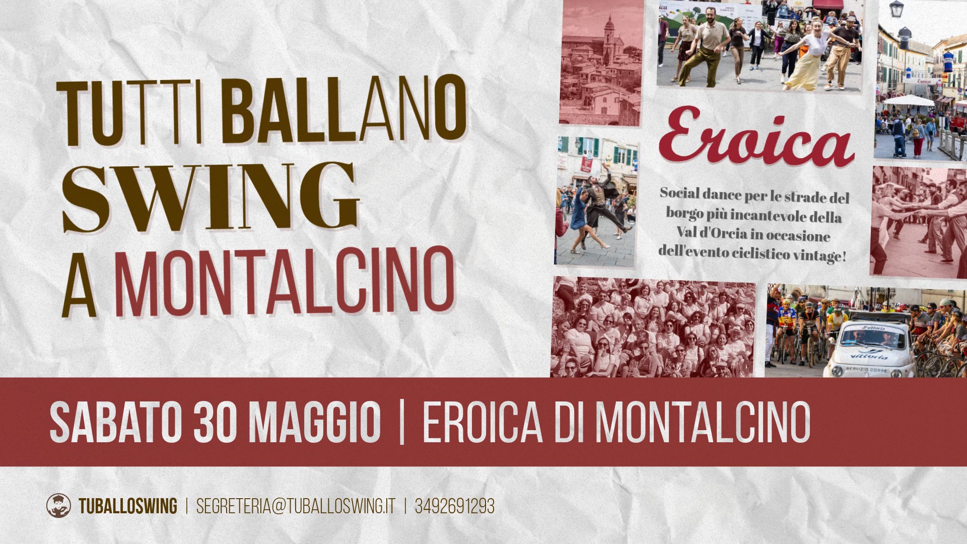 Swing in piazza a Montalcino! Live: Quei bravi ragazzi 🎷 @L'Eroica di Montalcino