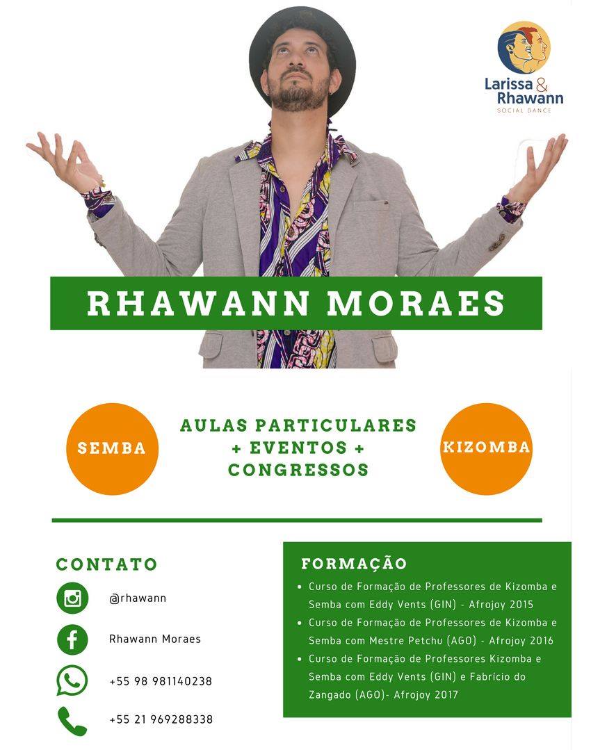 RJ Aulas de Kizomba e Semba com Rhawann Moraes