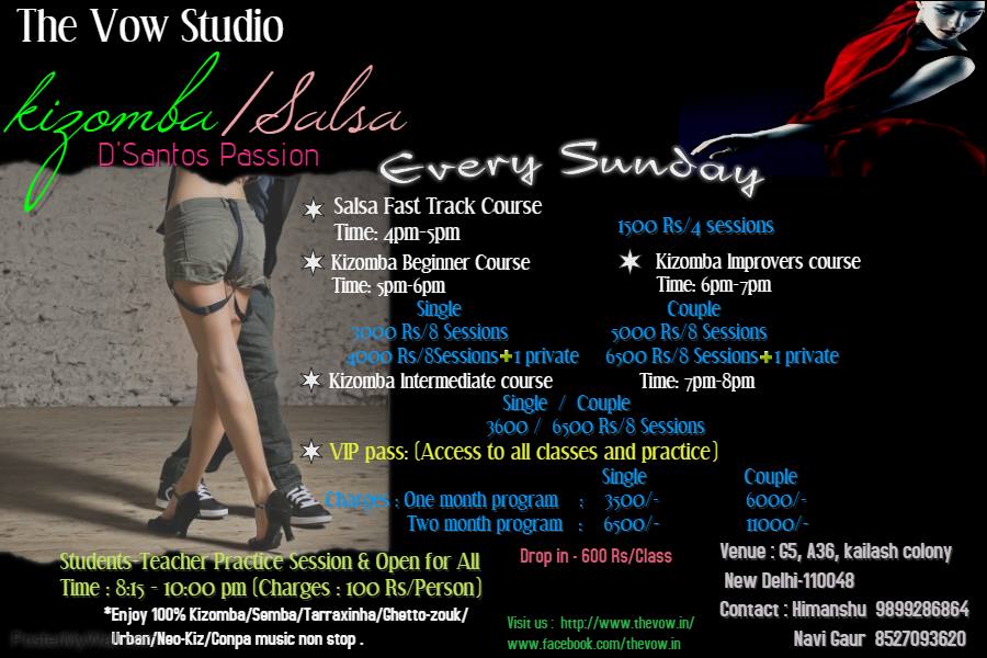 Classes & Practice Kizomba