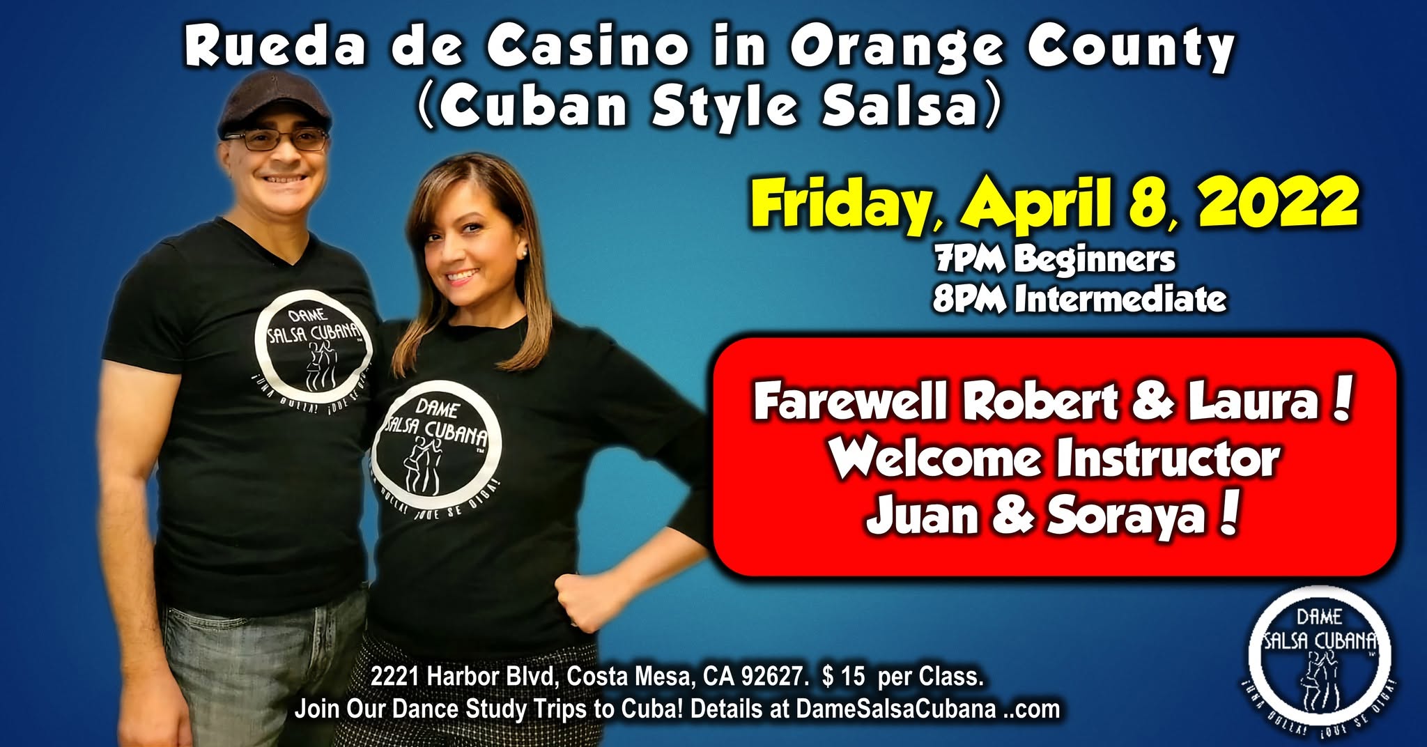 Rueda de Casino Last Classes with Robert & Laura