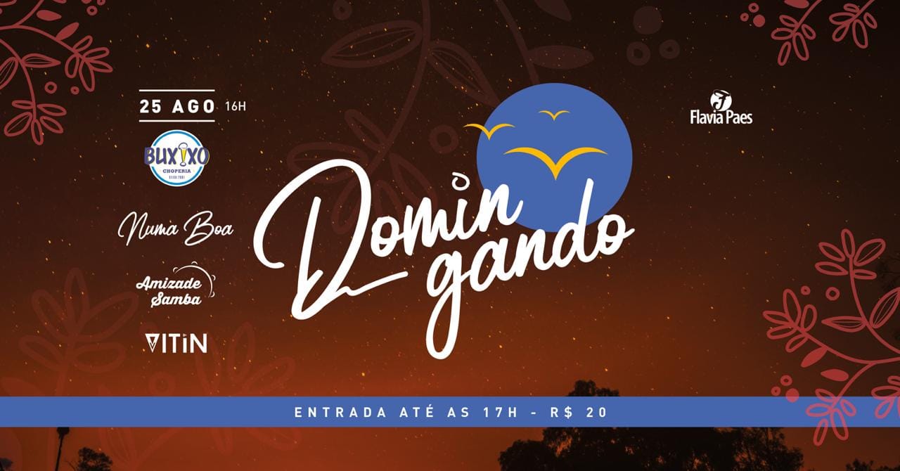 Domingando - Numa Boa, Amizade Samba e Dj Vitin - 25 08 - 16h