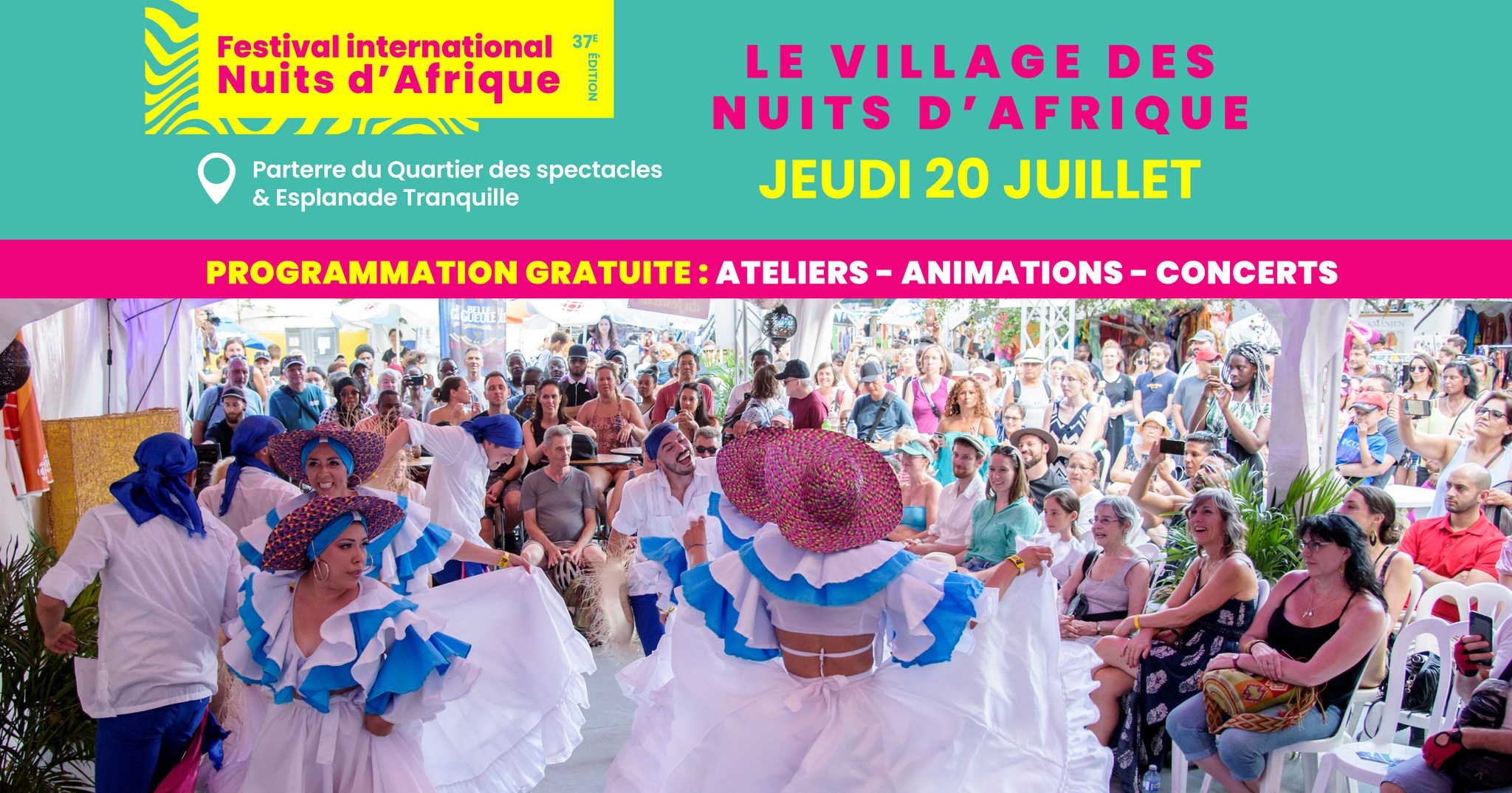 Programmation extérieure - Jour 3 Festival international Nuits d'Afrique 2023