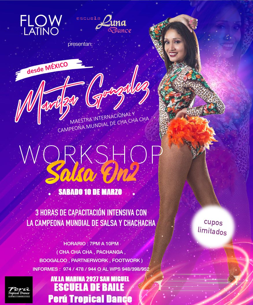 Workshop Sabado 10 de Marzo con Maritza Gonzales desde Mexico