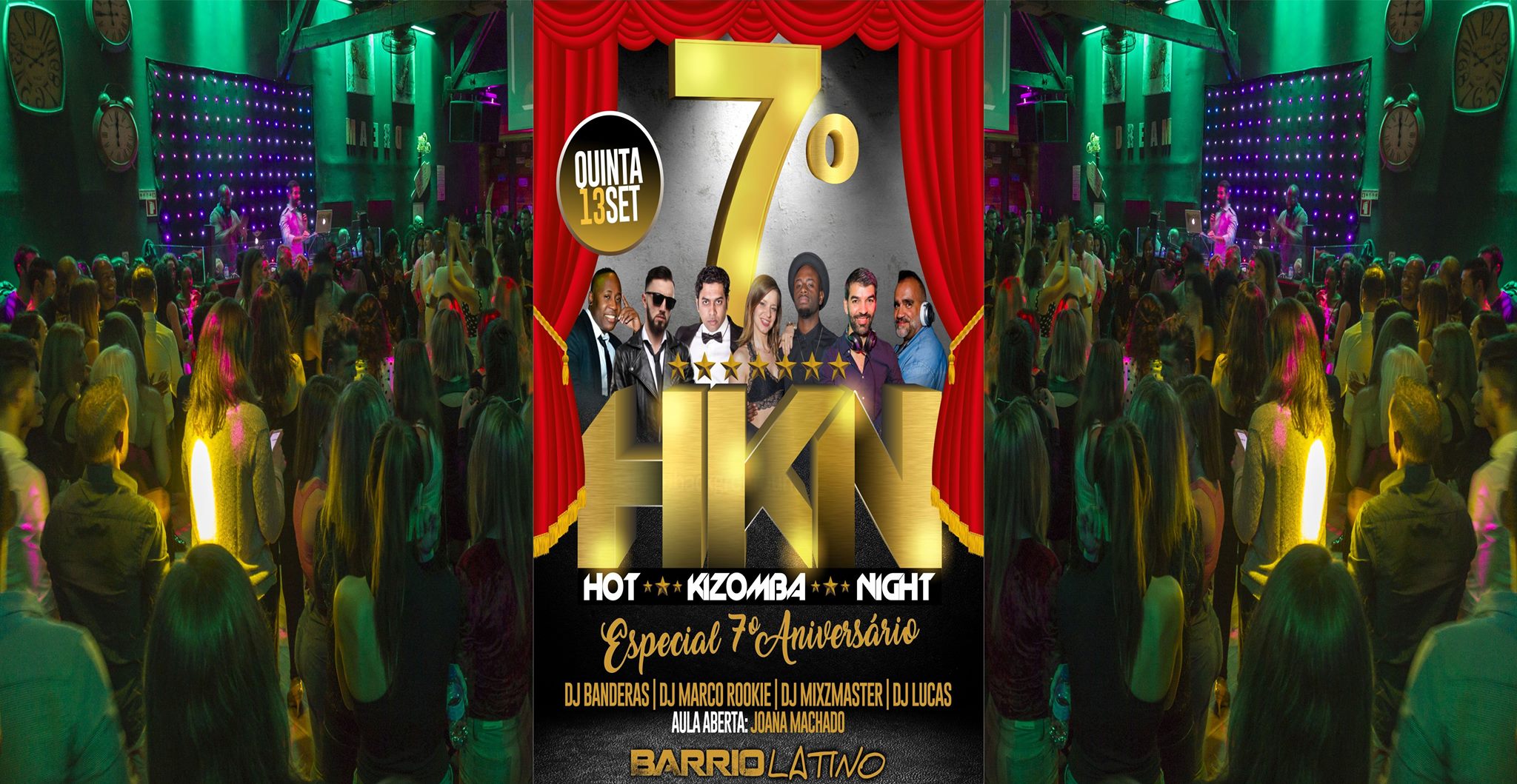7º Aniversário HOT Kizomba NIGHT - Quinta 13 Setembro - Barrio L