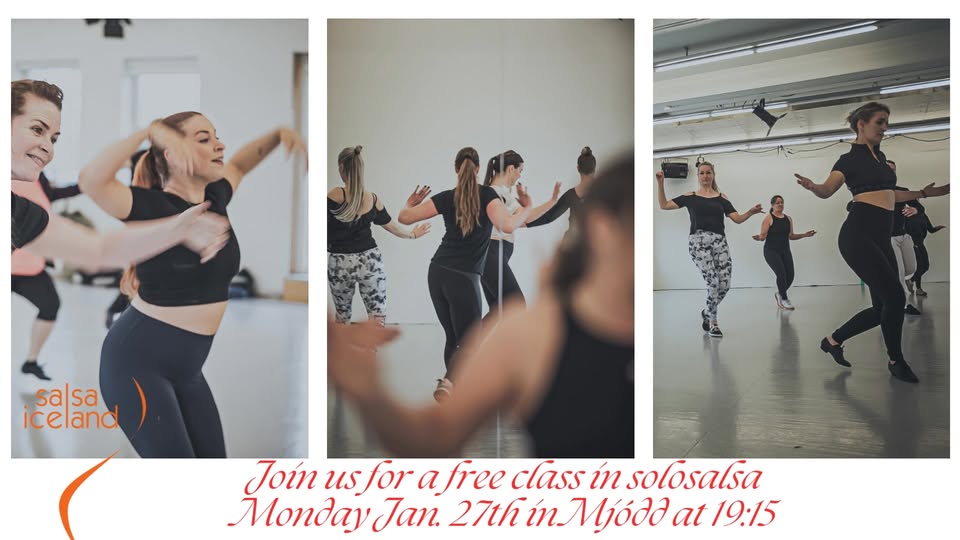 Ókeypis prufutími í sólósalsa -Free drop in class in SoloSalsa for beginners