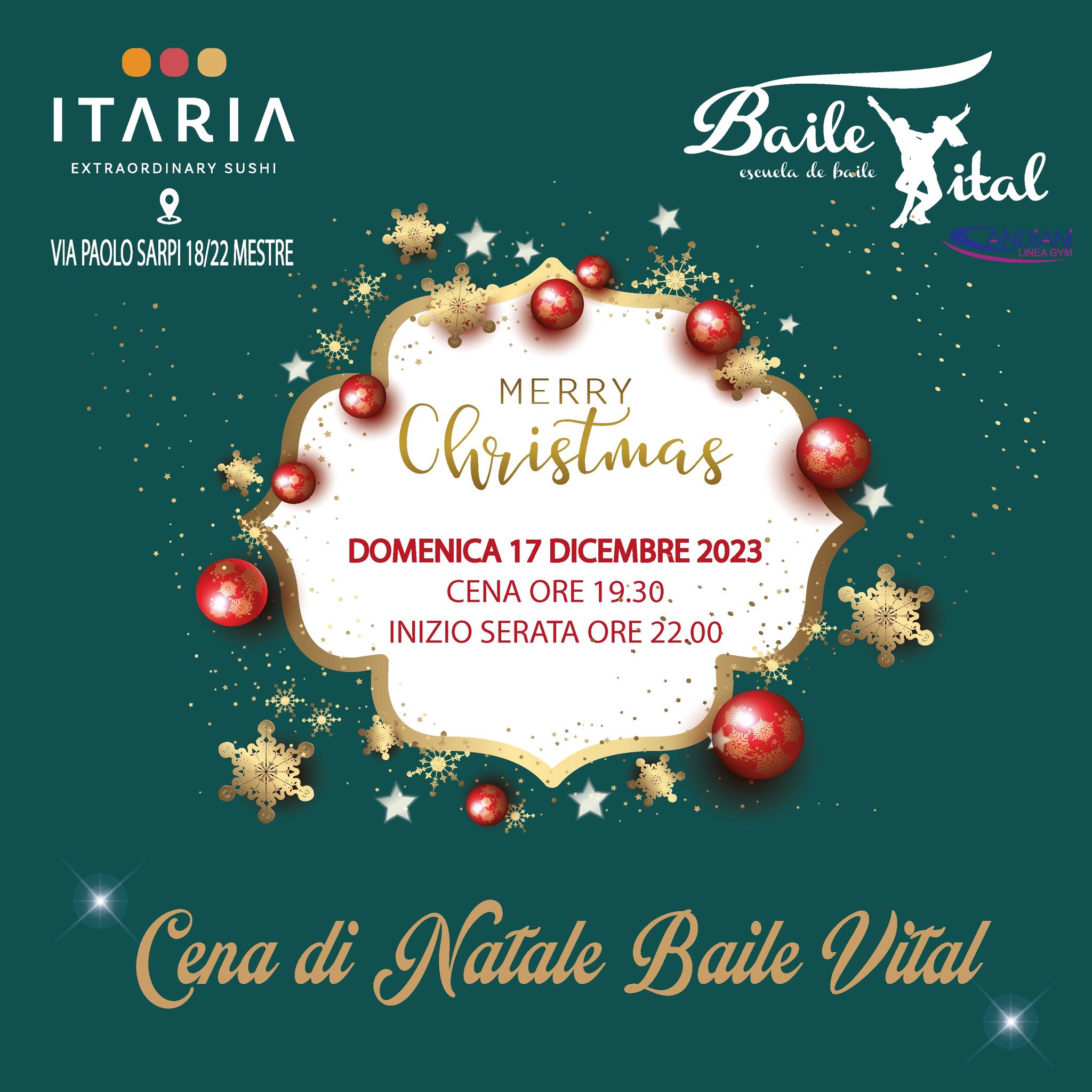 CENA DI NATALE E SERATA LATINA