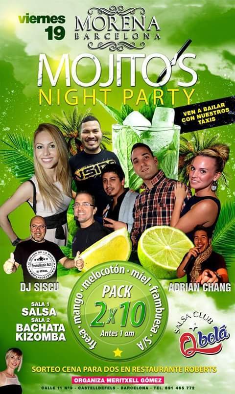 Mojito's Party at Salsa Club Q-Bolá with Dj Siscu Oficial Team PromoMusic Bcn