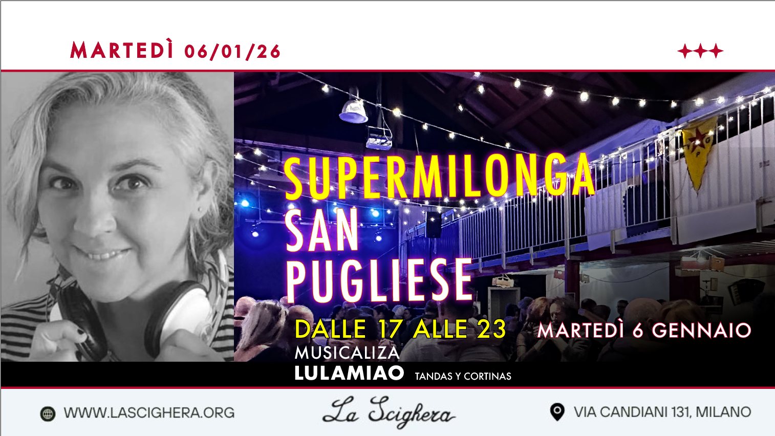 SuperMilonga San Pugliese, Tdj Lulamiao - dalle 17 alle 23