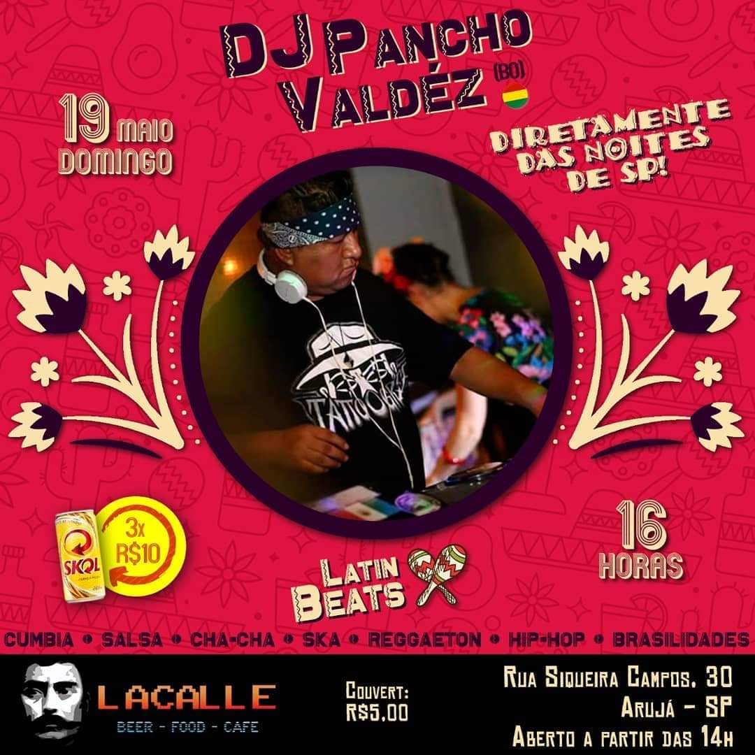 DJ Pancho Valdez - Com o melhor da música Latina em Arujá