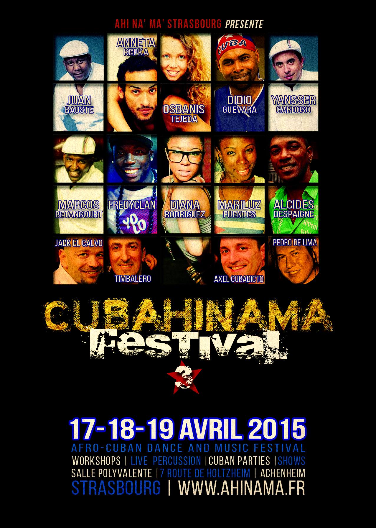 FESTIVAL CUBAHINAMA 3 - EDITION 2015 - STRASBOURG
