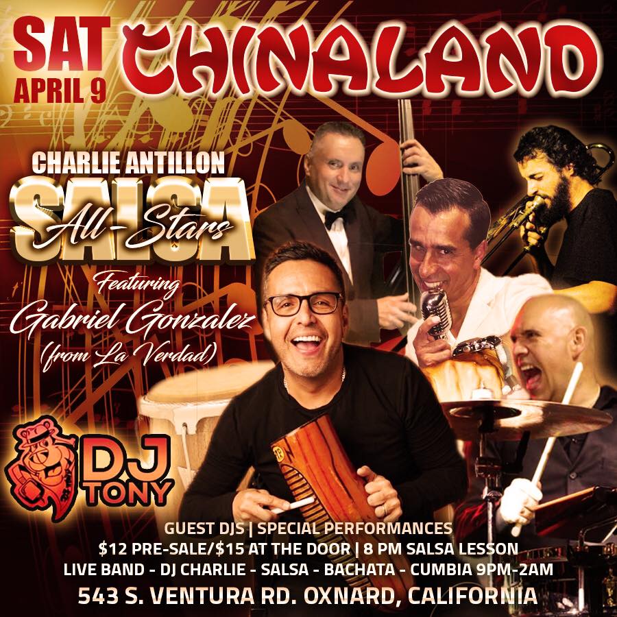 Chinaland Live Salsa SATURDAY! Happy Bday Hilary! DJ Tony + Dasha’s Team!