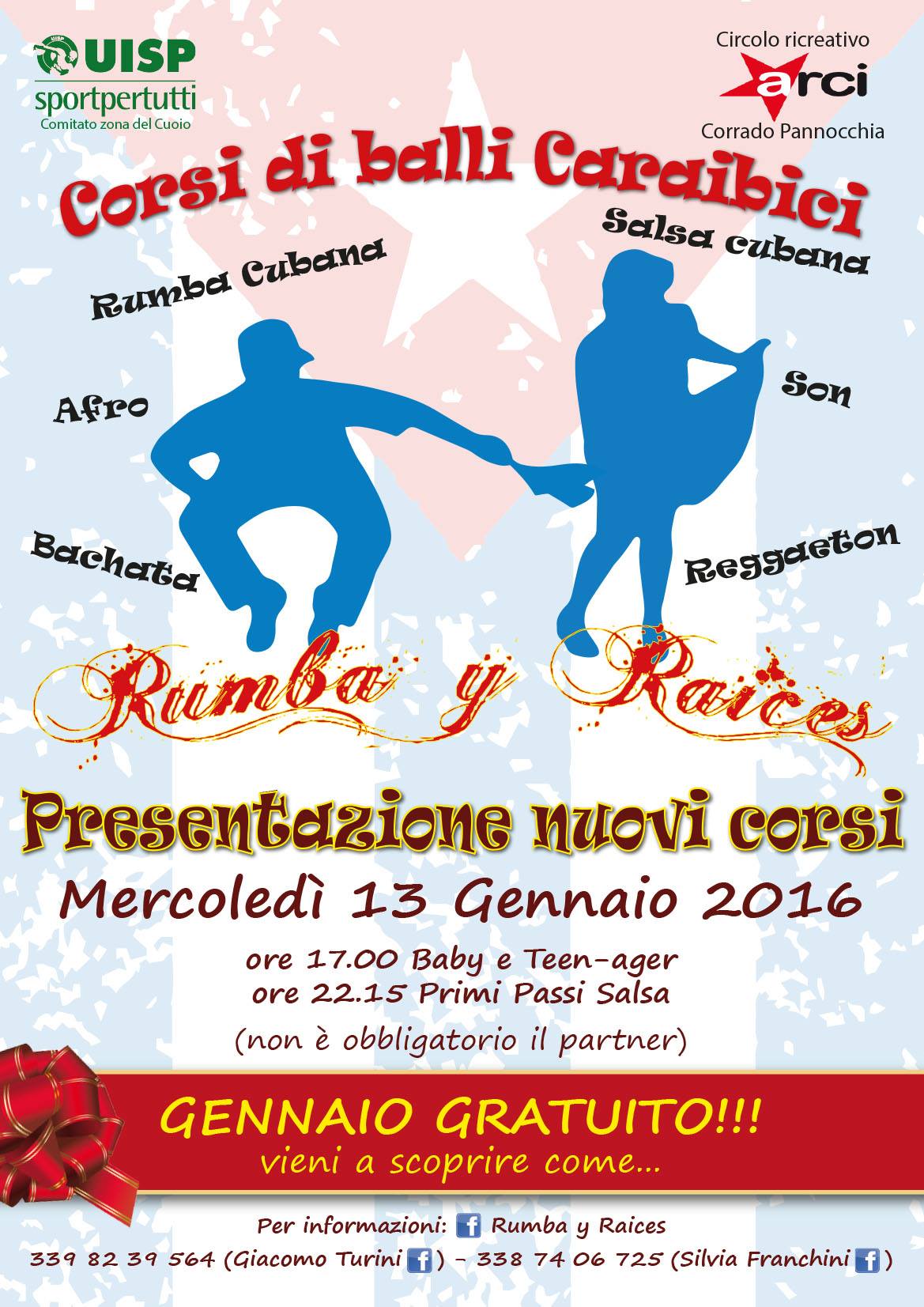 NUOVI CORSI BABY ED ADULTI DI BALLI CARAIBICI BY RUMBA Y RAICES