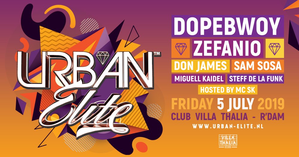 Urban Elite with Dopebwoy at Club Villa Thalia this Friday