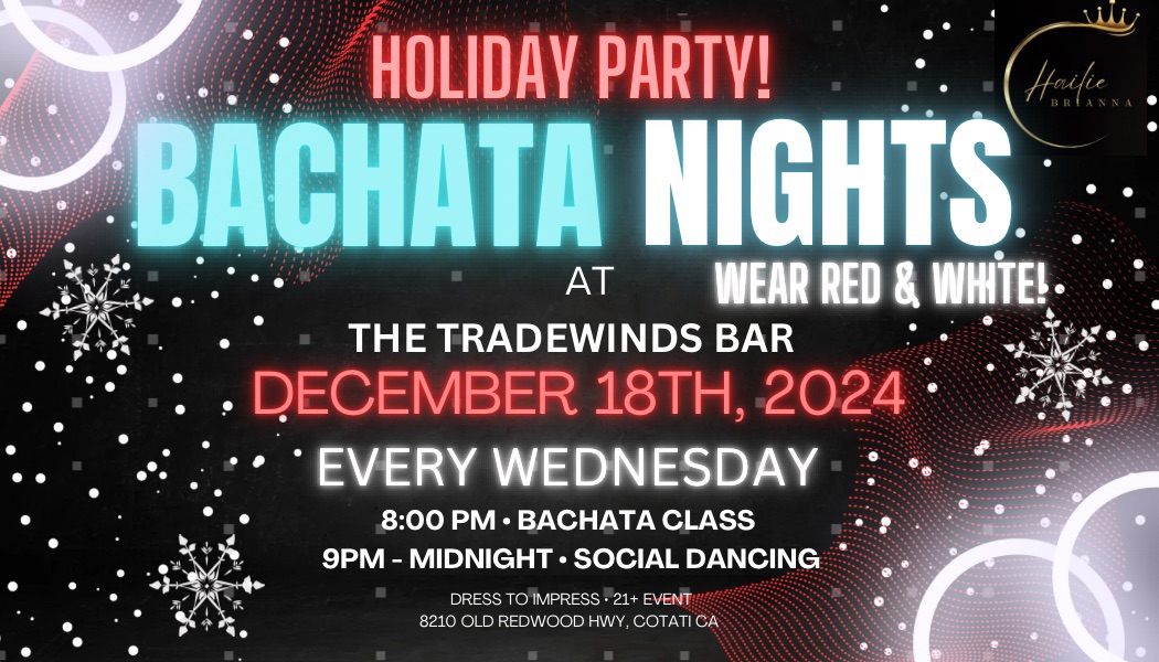 BACHATA NIGHT @ TRADEWINDS BAR!