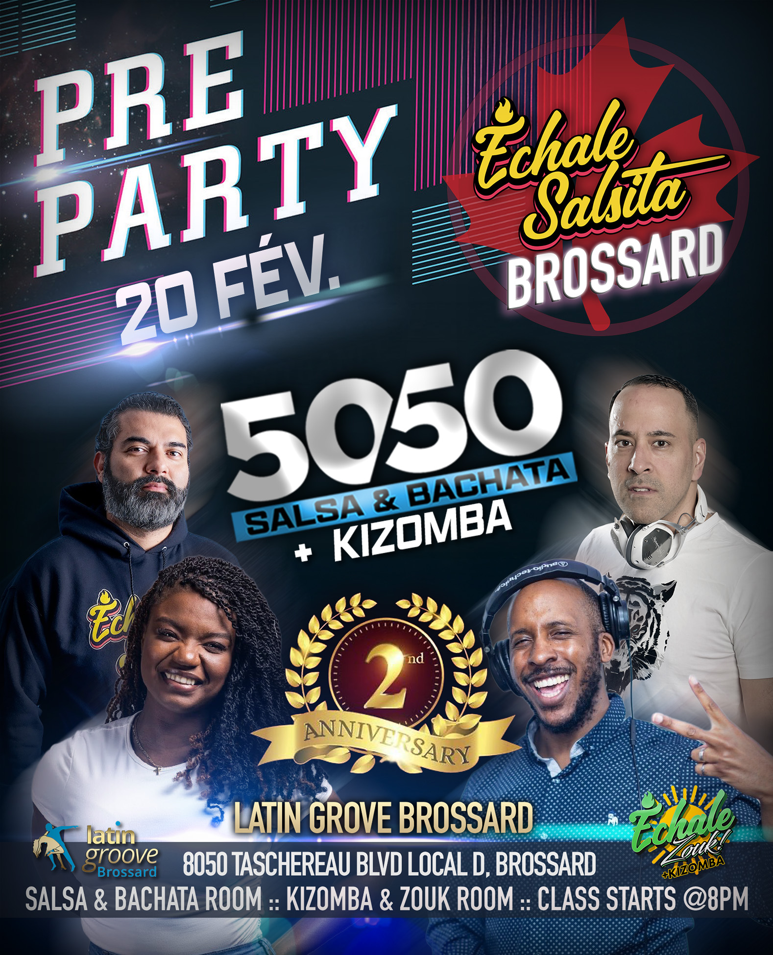 Echale Salsita 2026 Pre-Party in Brossard!