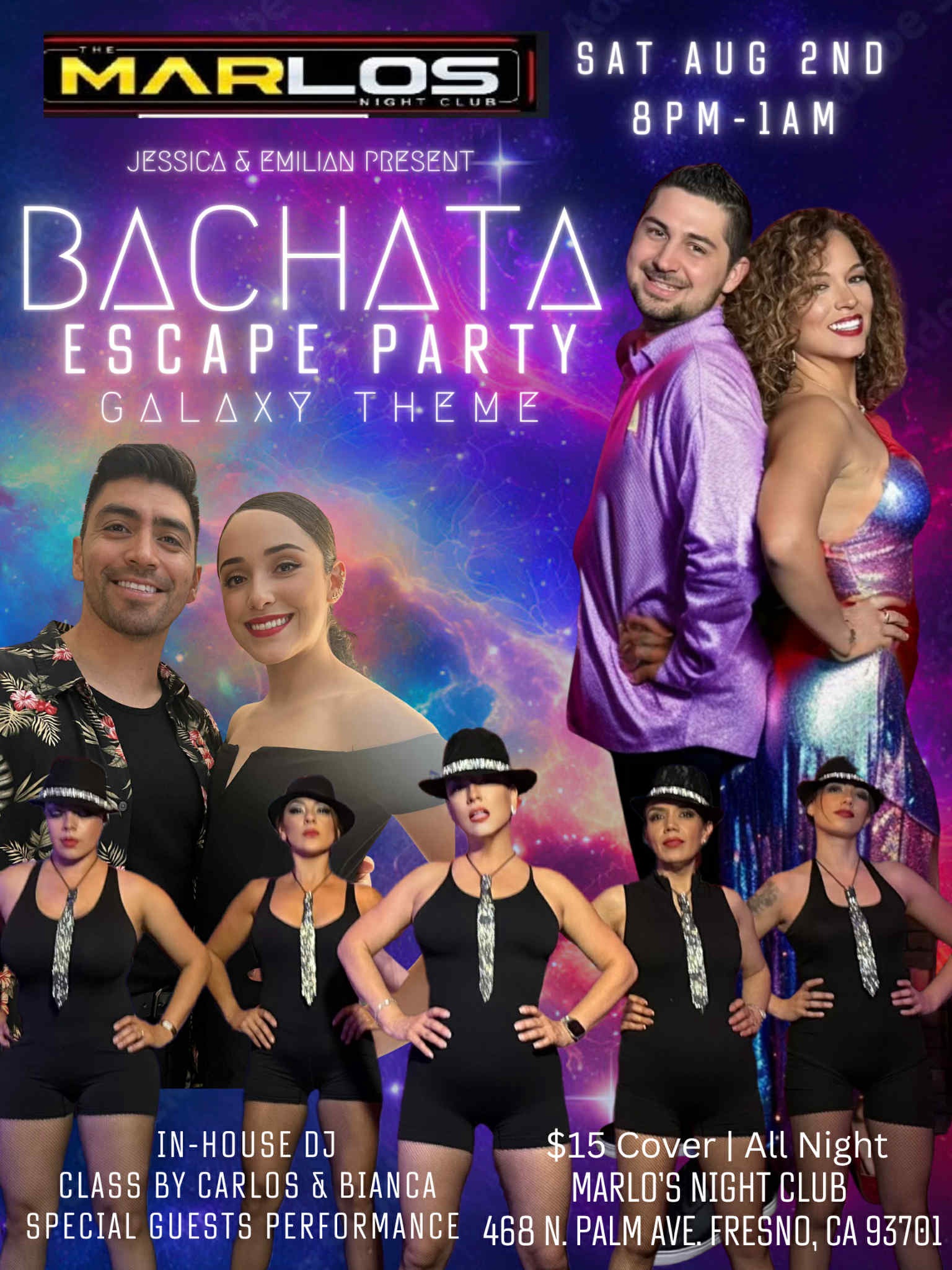 Bachata Escape August 2nd Galaxy theme